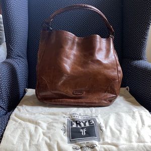 NWT FRYE Melissa Hobo Leather Satchel.